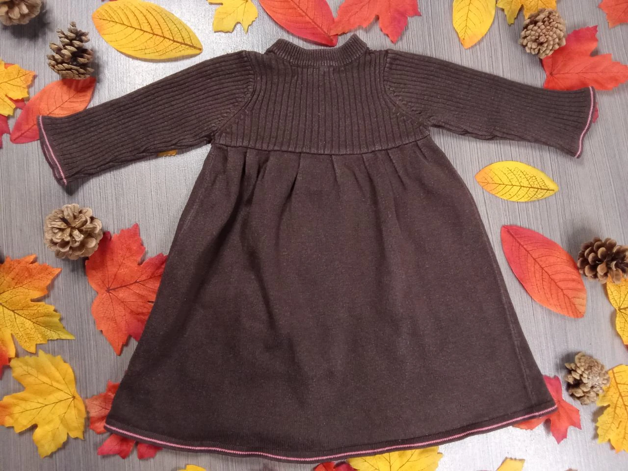 Robe marron mangas compridas Orchestra 12 meses – photo 2